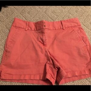 Loft coral pink 3in inseam shorts size 2.